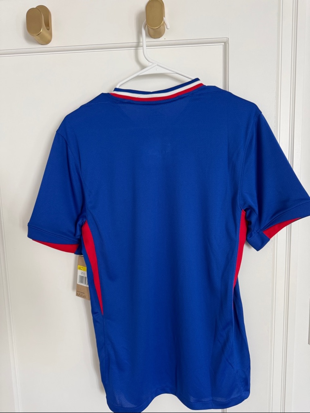 Nike Blue France Football Jersey with Yellow Rooster Crest - Picture 3 of 4